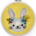 The Crafty Kit Company - Floral Bunny in a Hoop